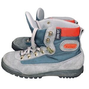 Tecnica Skywalk Trekking Gray Suede Hiking Boots Mens 6 Womens 7 VTG 90s